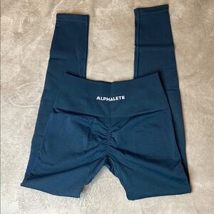 Dark Teal Alphalete Amplify Leggings